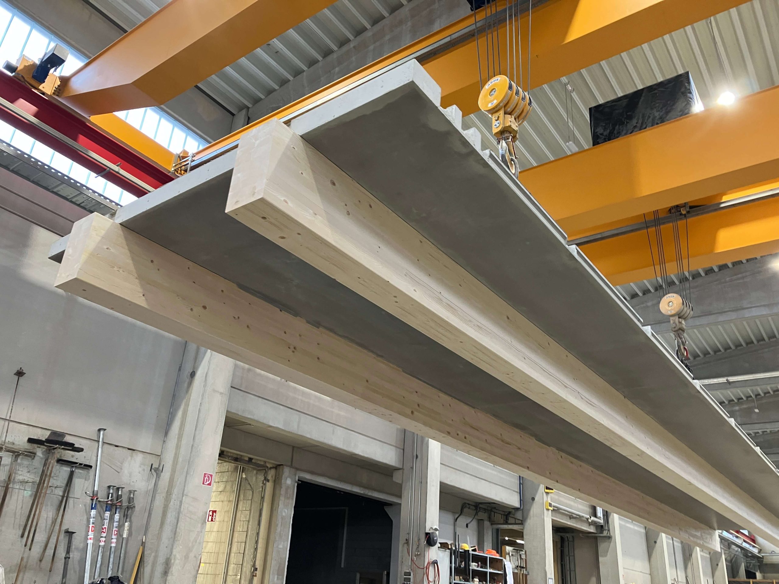 Bürogebäude Markgraf – Produktion der Carbonbeton-Fertigteile