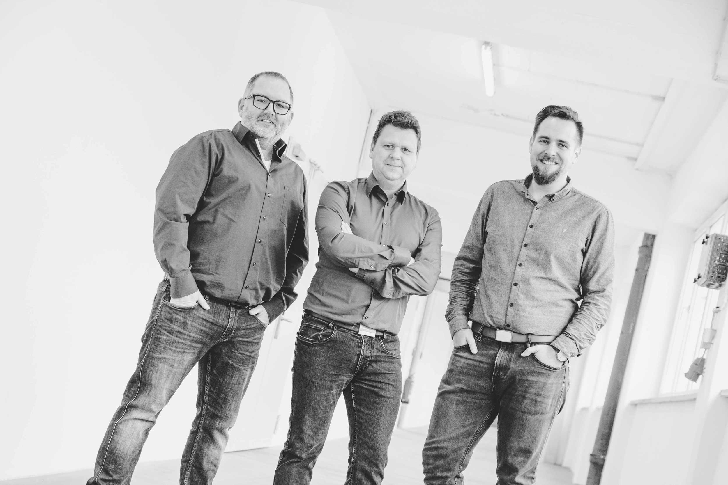 Die Geschäftsführer Wolfgang Meiler, Stefan Fichtl und Tobias Fleck